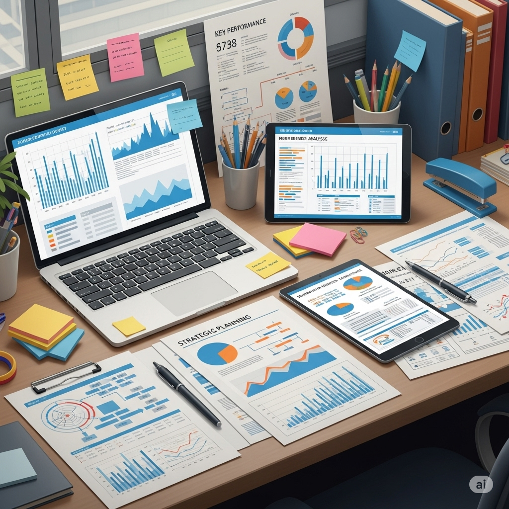 Team collaborating on strategic planning for a digital project